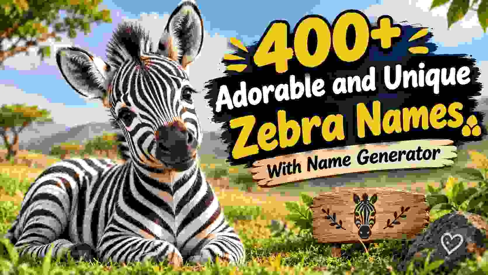 Adorable and Unique Zebra Names With Name Generator