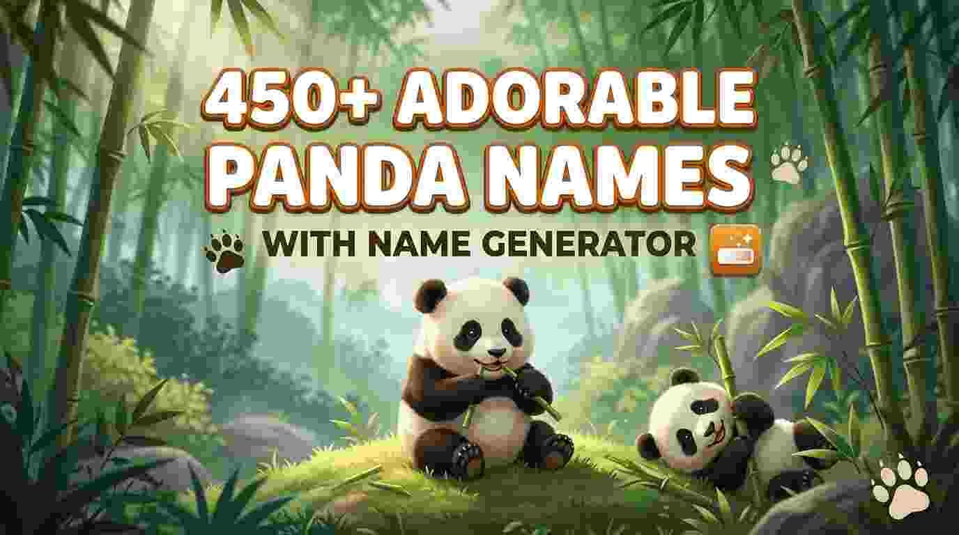 Adorable Panda Names With Name Generator