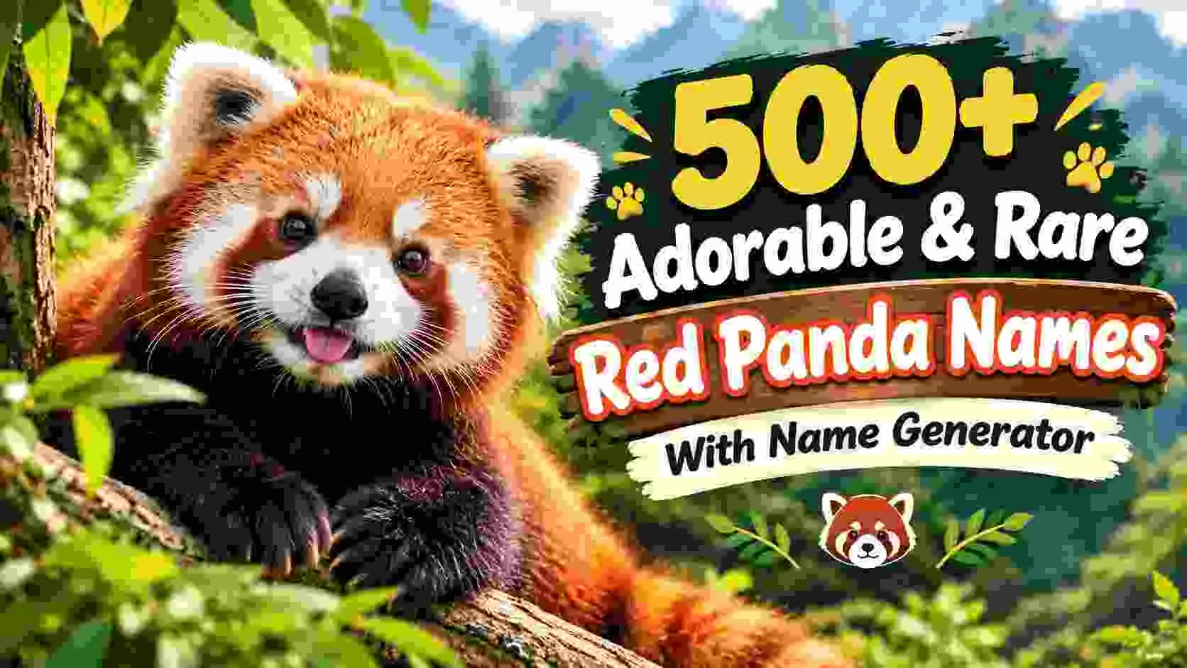 Adorable & Rare Red Panda Names With Name Generator