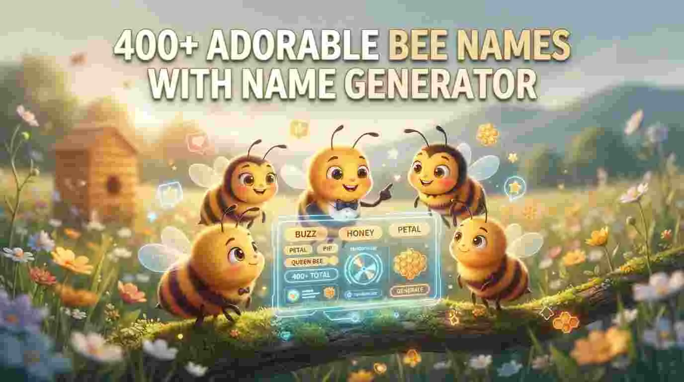 Adorable Bee Names With Name Generator