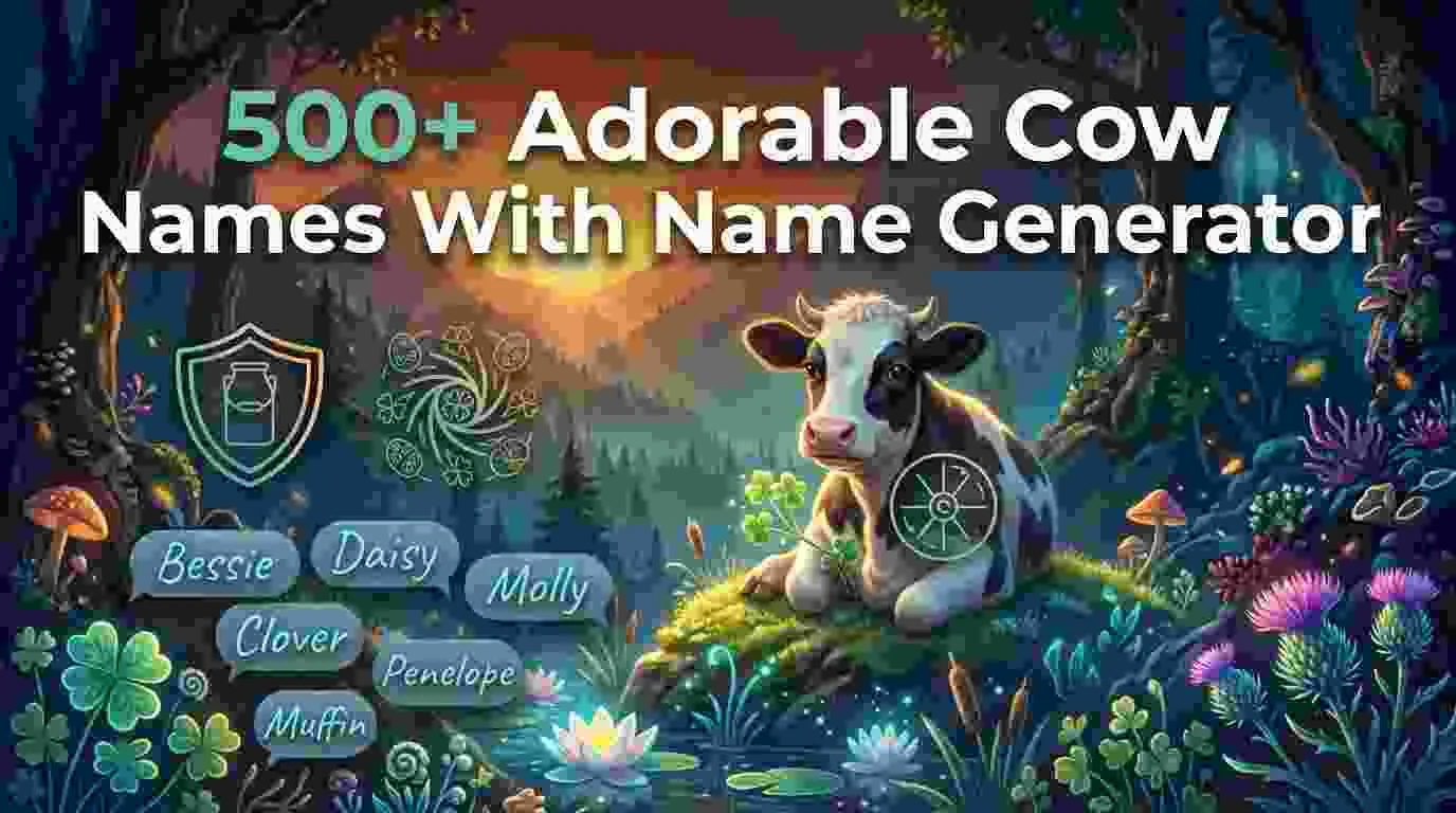 Adorable Cow Names With Name Generator