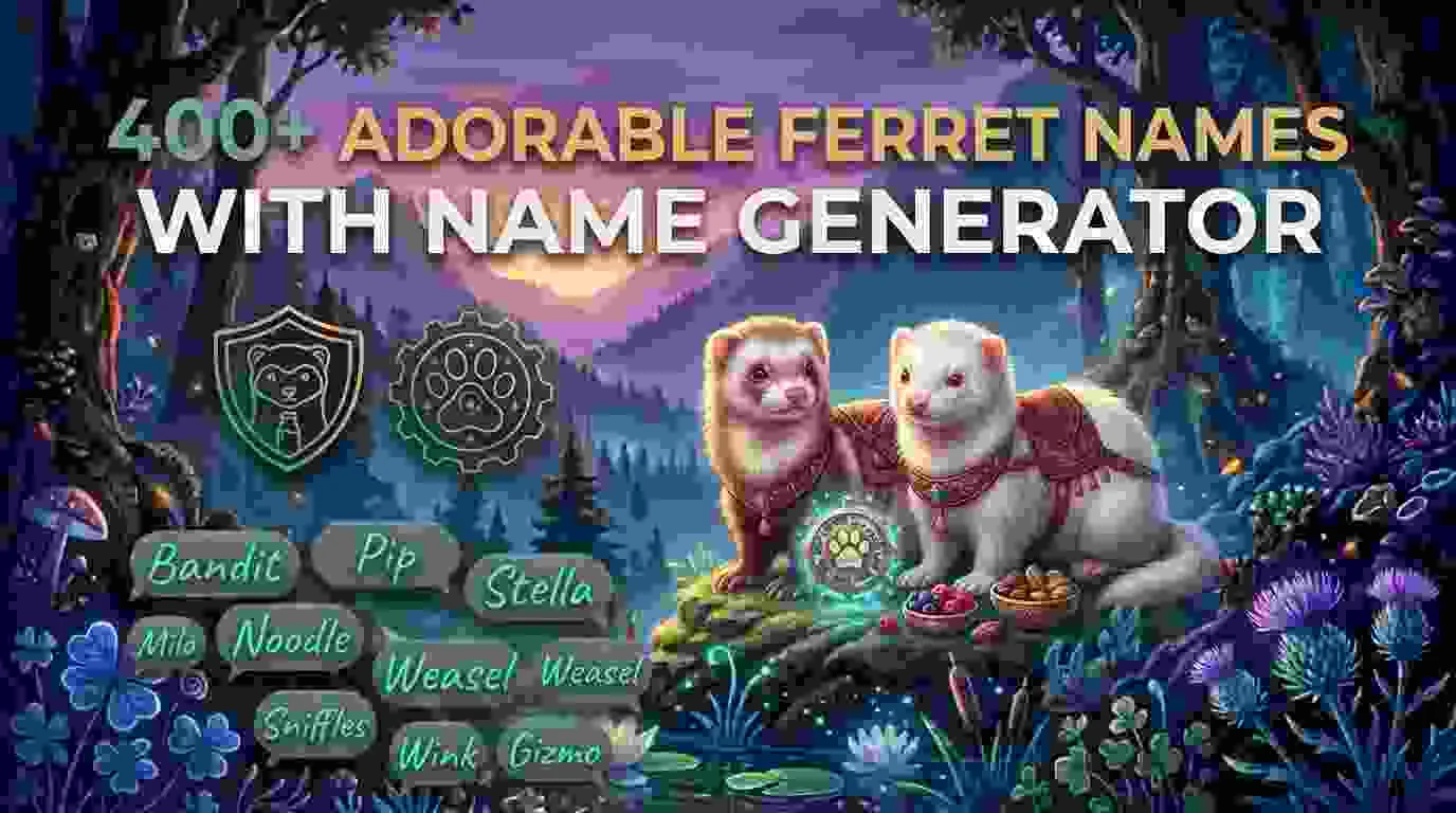 Adorable Ferret Names With Name Generator