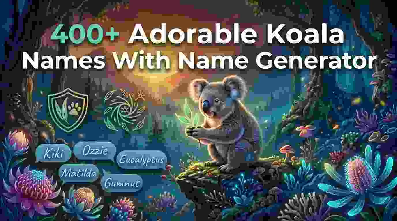 Adorable Koala Names With Name Generator