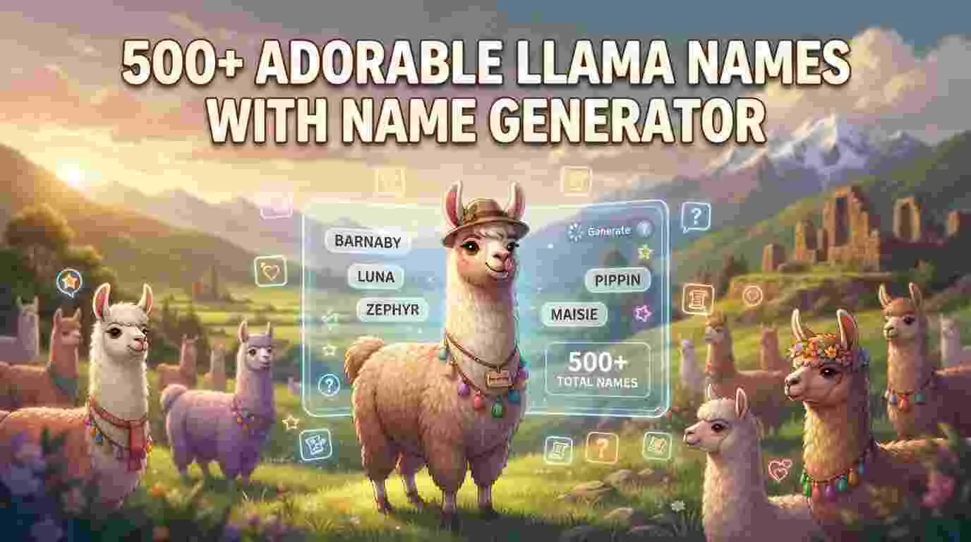 Adorable Llama Names With Name Generator