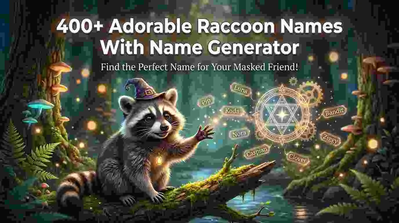 Adorable Raccoon Names With Name Generator
