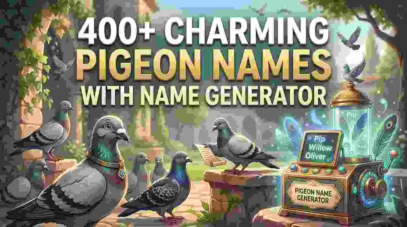 Charming Pigeon Names With Name Generator