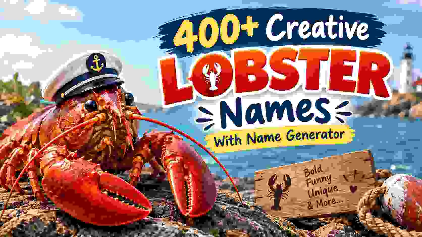 Creative Lobster Names With Name Generator