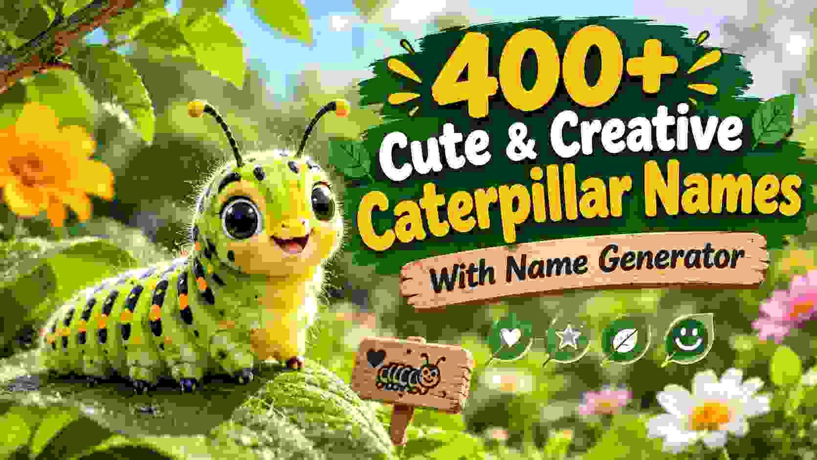 Cute & Creative Caterpillar Names With Name Generator