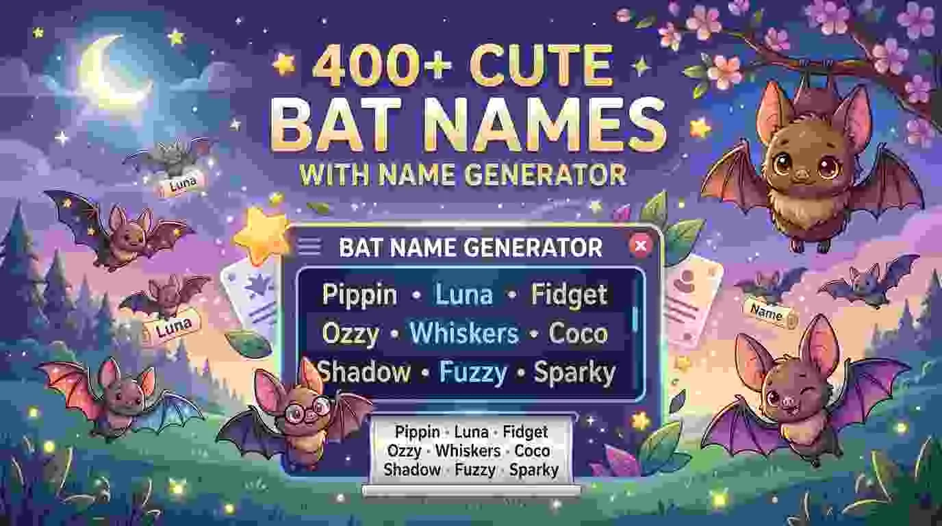 Cute Bat Names With Name Generator
