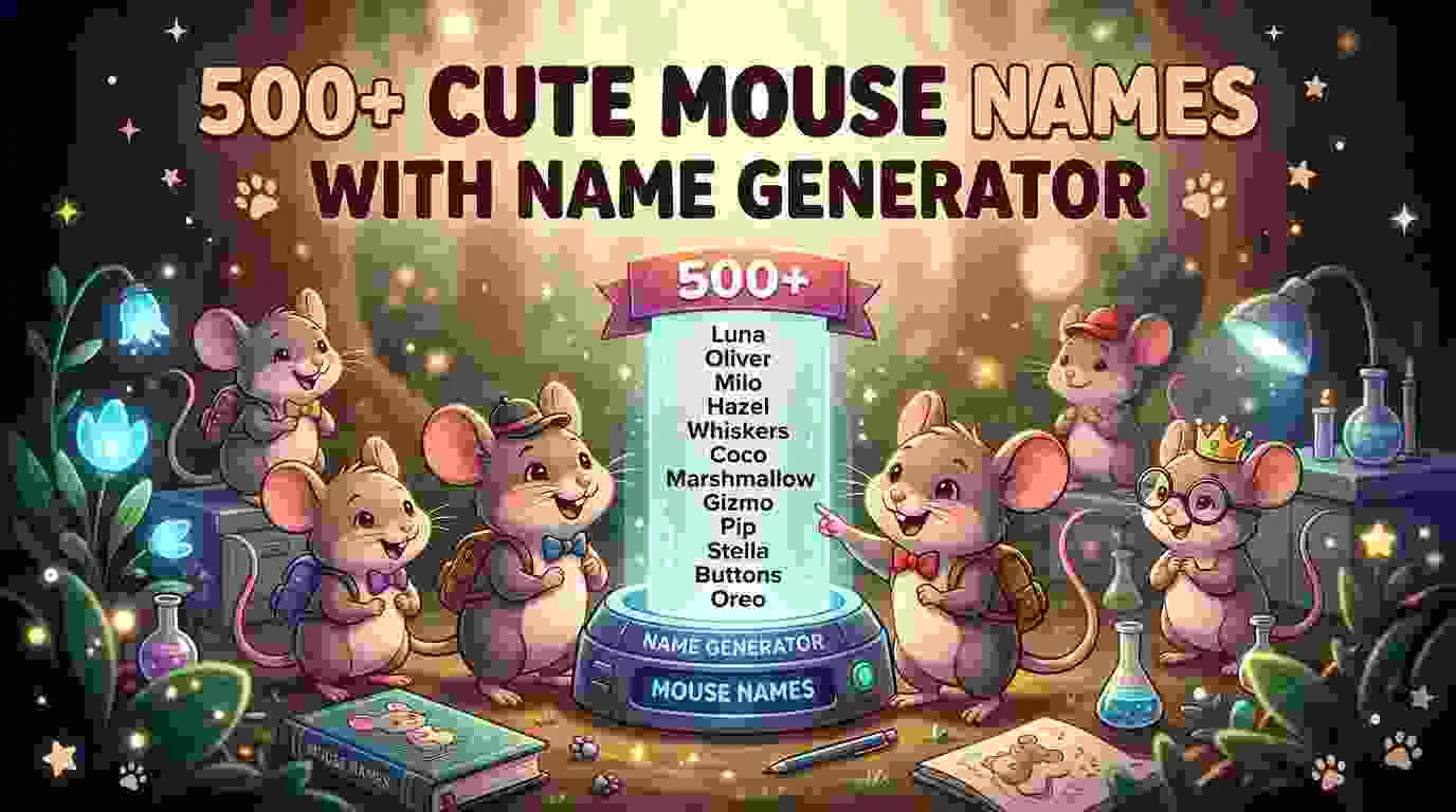 Cute Mouse Names With Name Generator