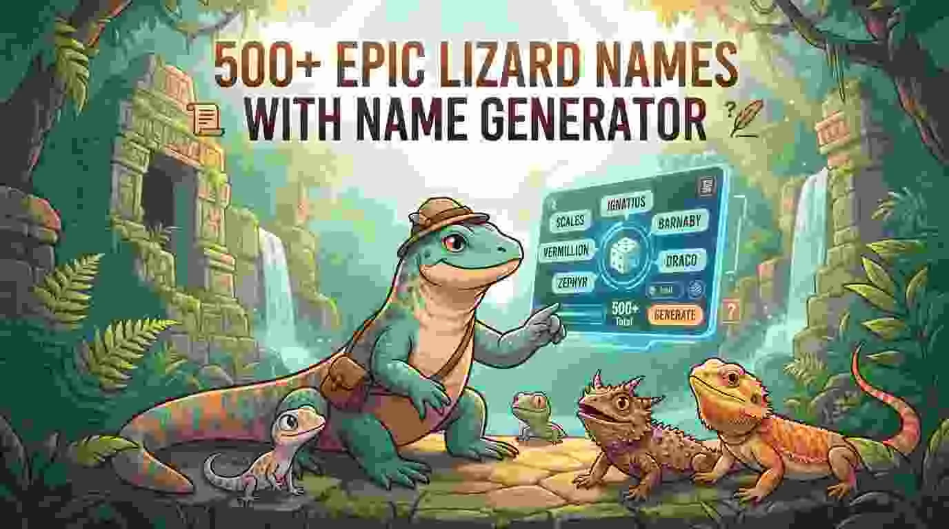 Epic Lizard Names With Name Generator