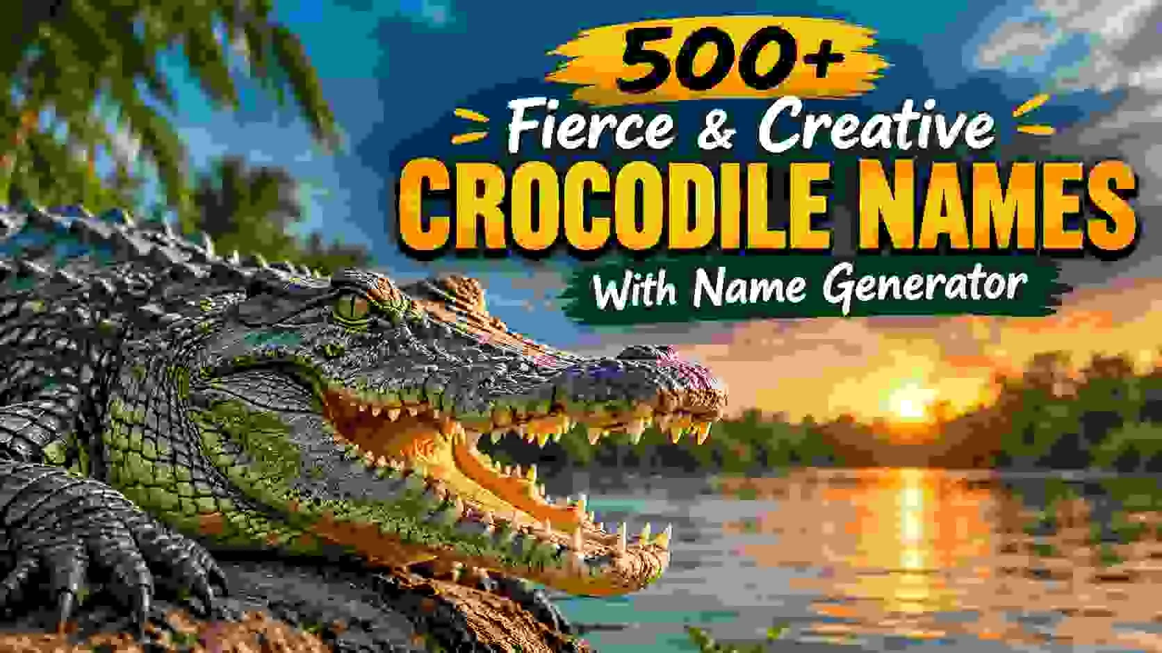 Fierce & Creative Crocodile Names With Name Generator