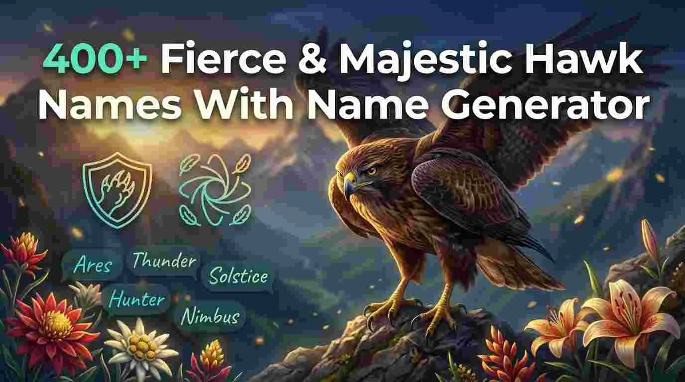 Fierce & Majestic Hawk Names With Name Generator