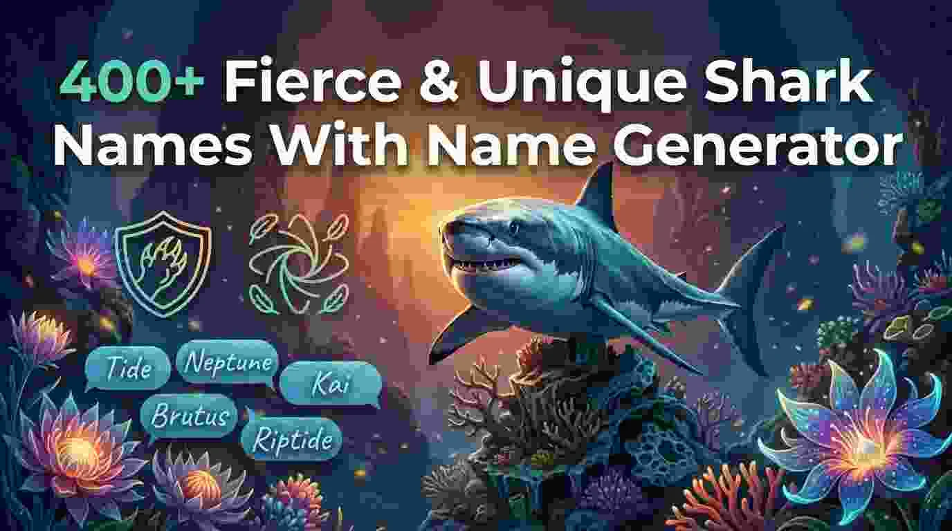 Fierce & Unique Shark Names With Name Generator