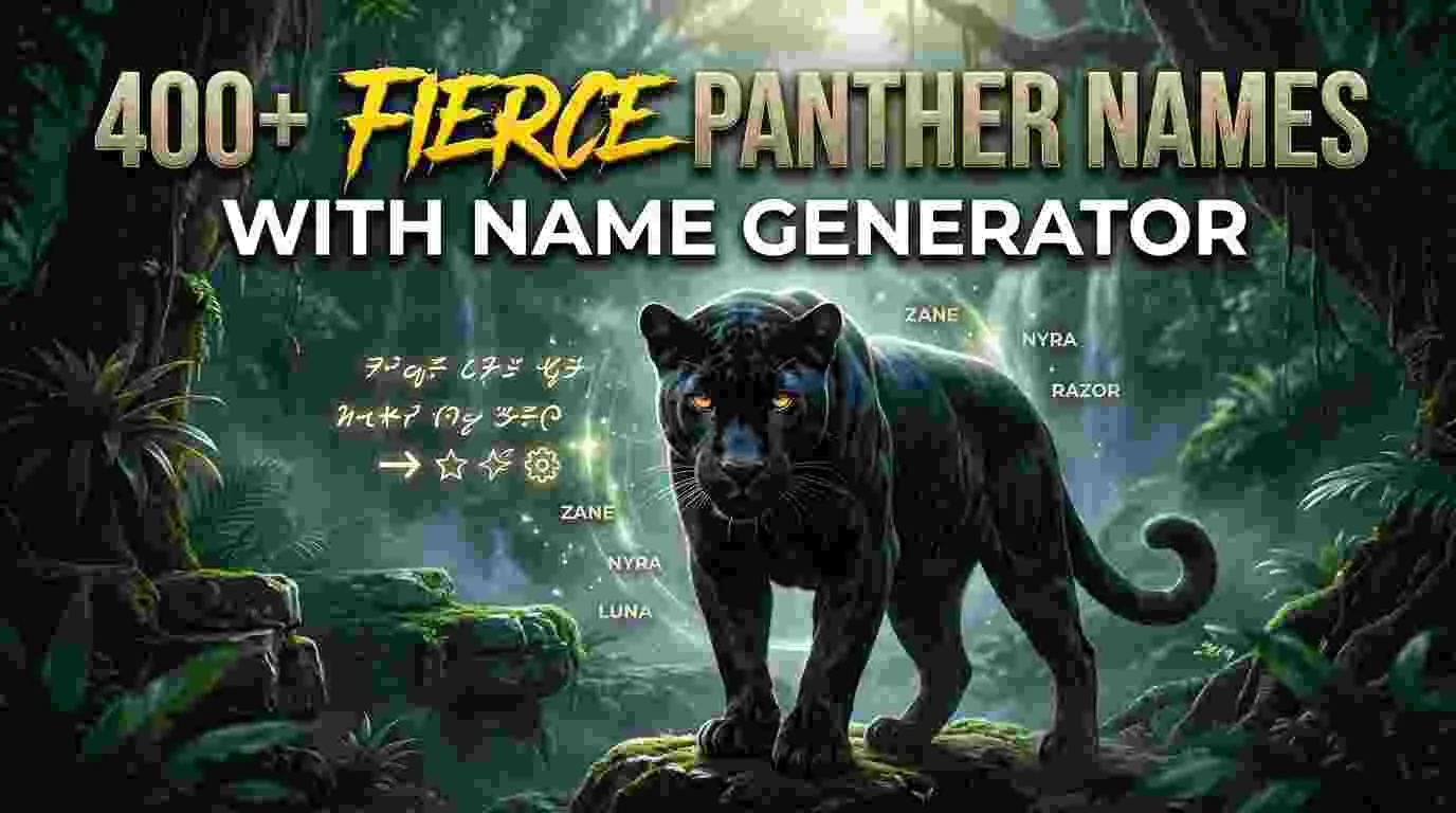Fierce Panther Names With Name Generator