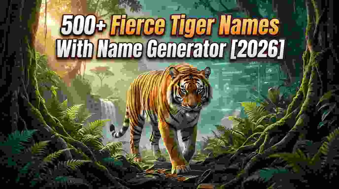 Fierce Tiger Names With Name Generator