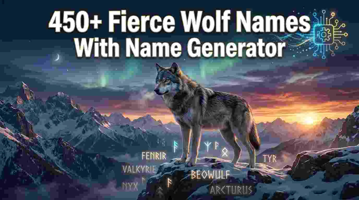 Fierce Wolf Names With Name Generator