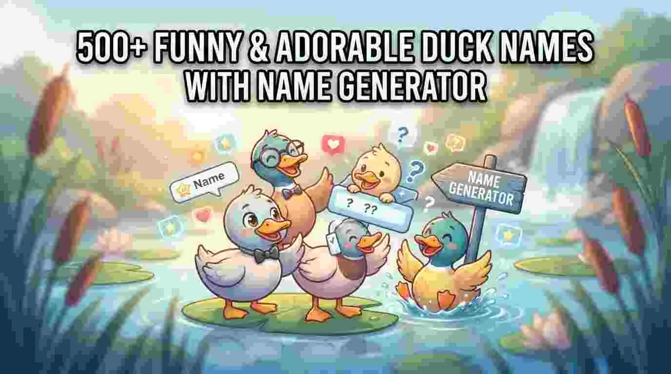 Funny & Adorable Duck Names With Name Generator