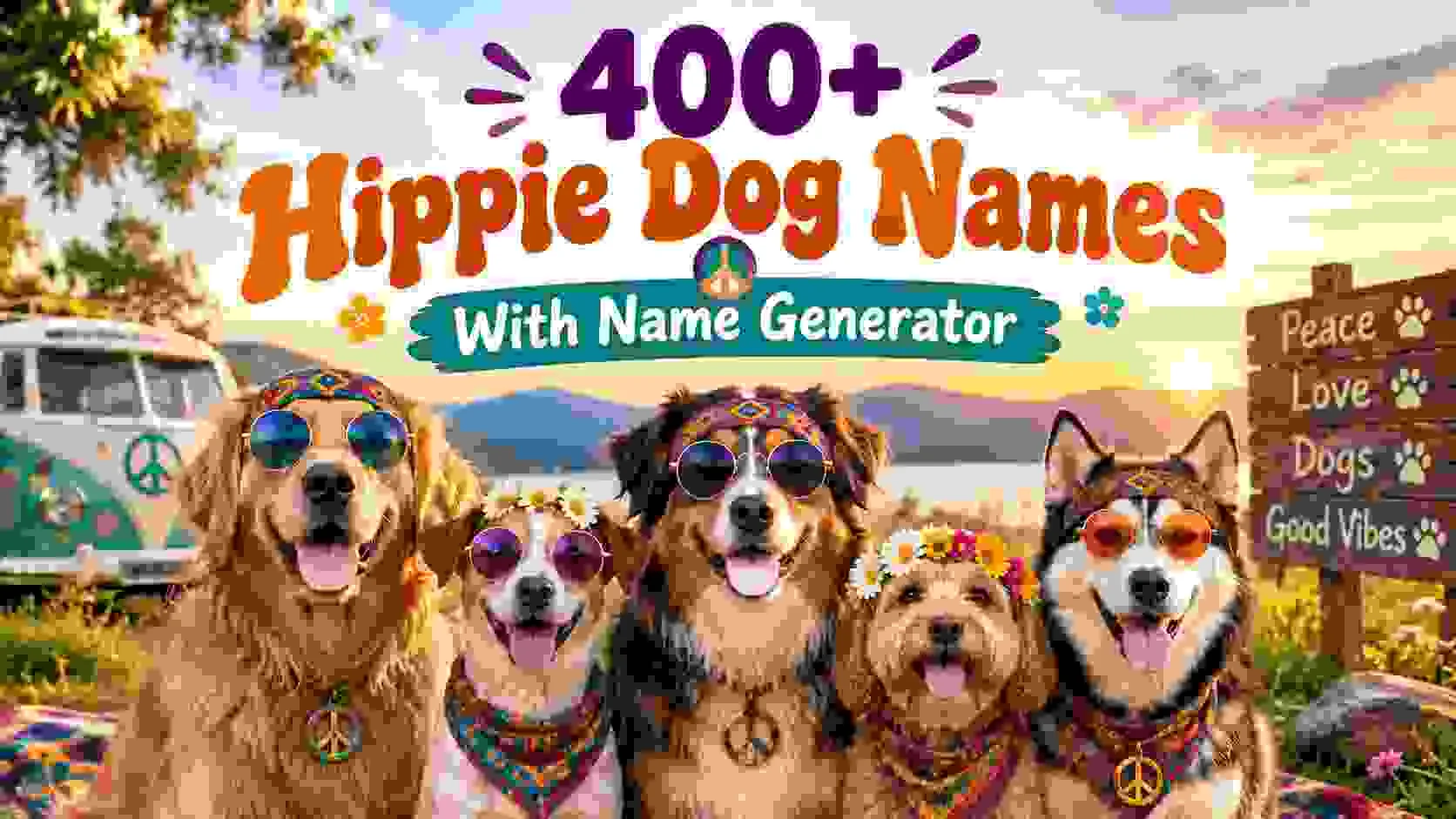 Hippie Dog Names With Name Generator