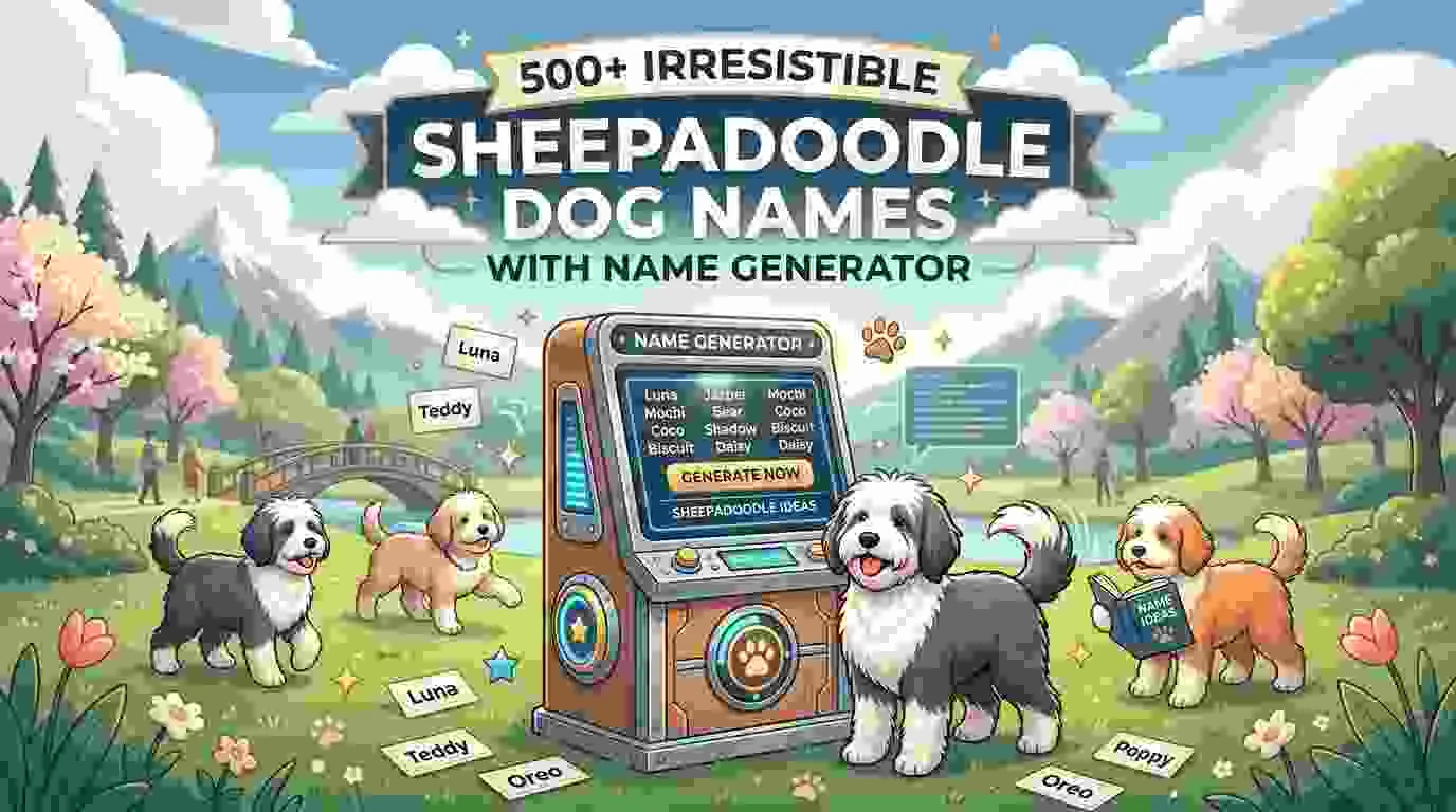 Irresistible Sheepadoodle Dog Names With Name Generator