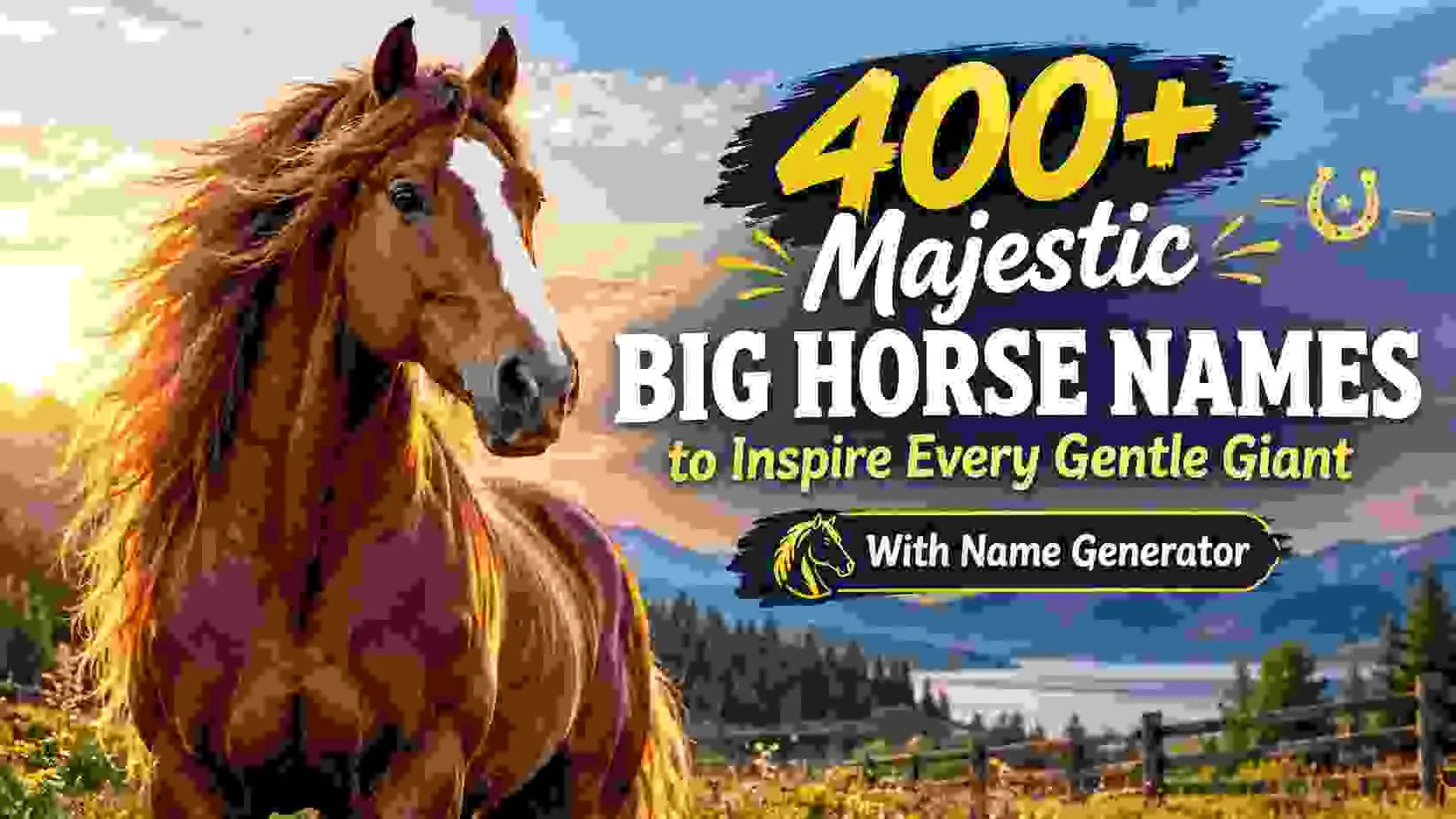 Majestic Big Horse Names to Inspire Every Gentle Giant With Name Generator