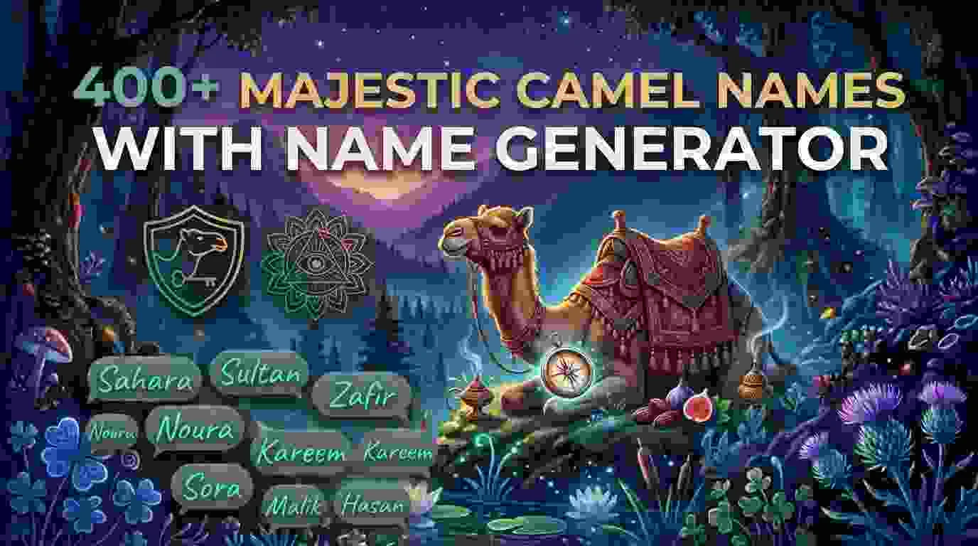 Majestic Camel Names With Name Generator
