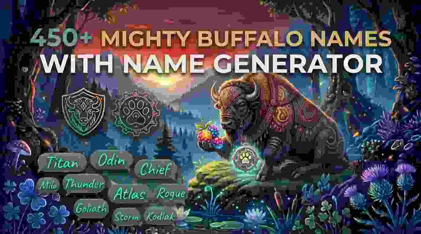 Mighty Buffalo Names With Name Generator