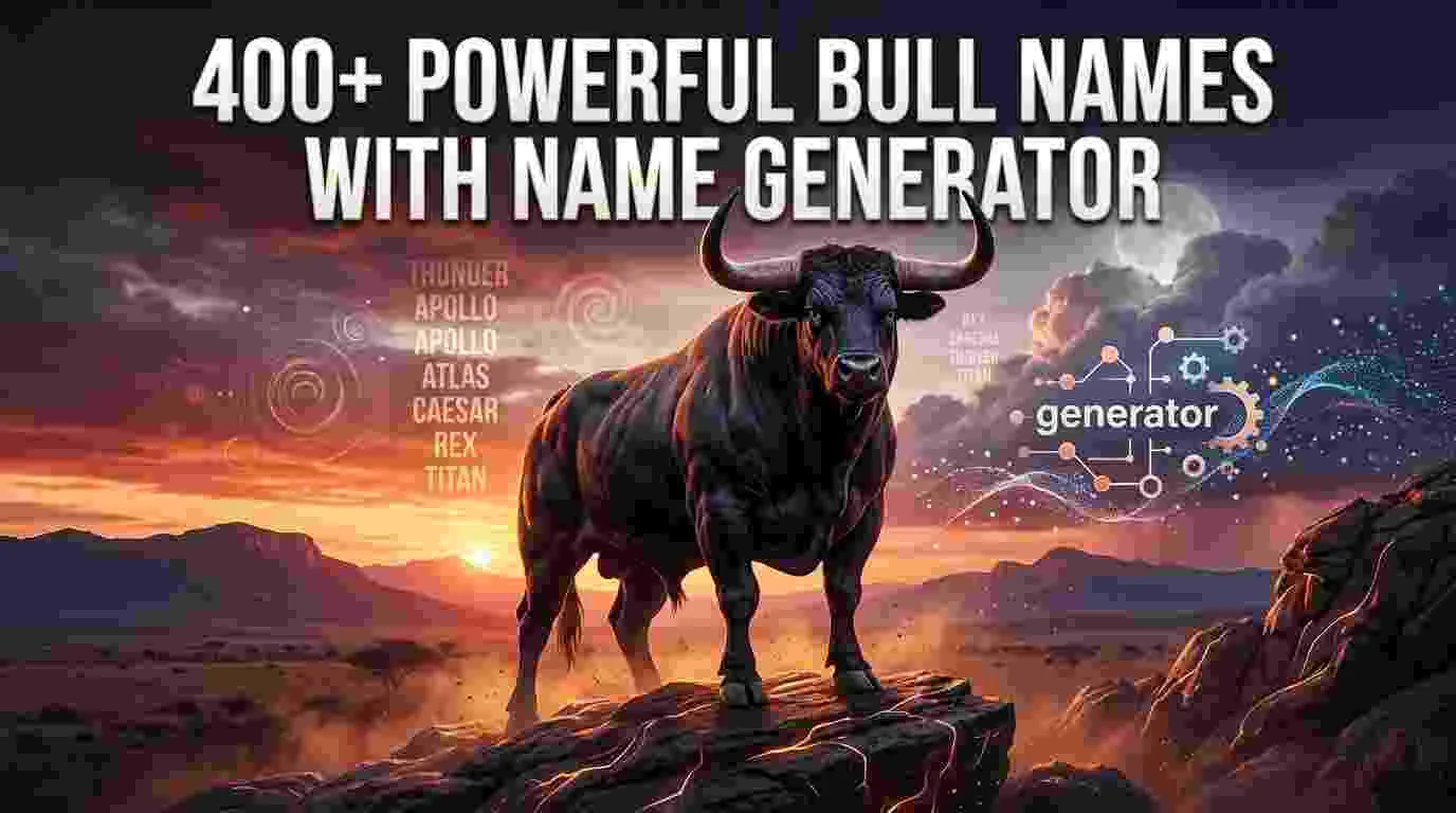 Powerful Bull Names With Name Generator