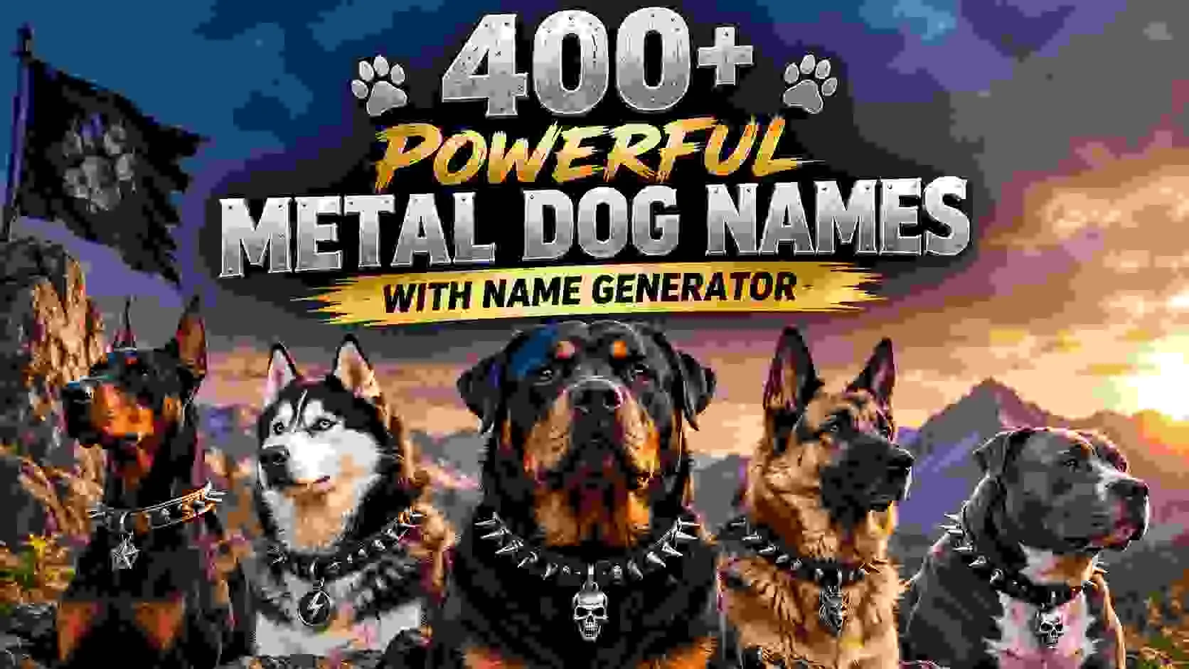 Powerful Metal Dog Names With Name Generator