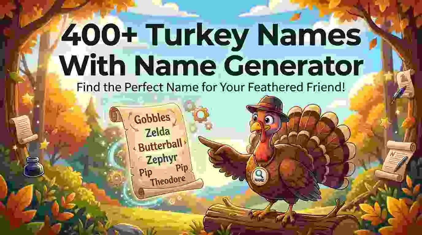 Turkey Names With Name Generator